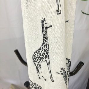 Giraffe print infinity scarf.
